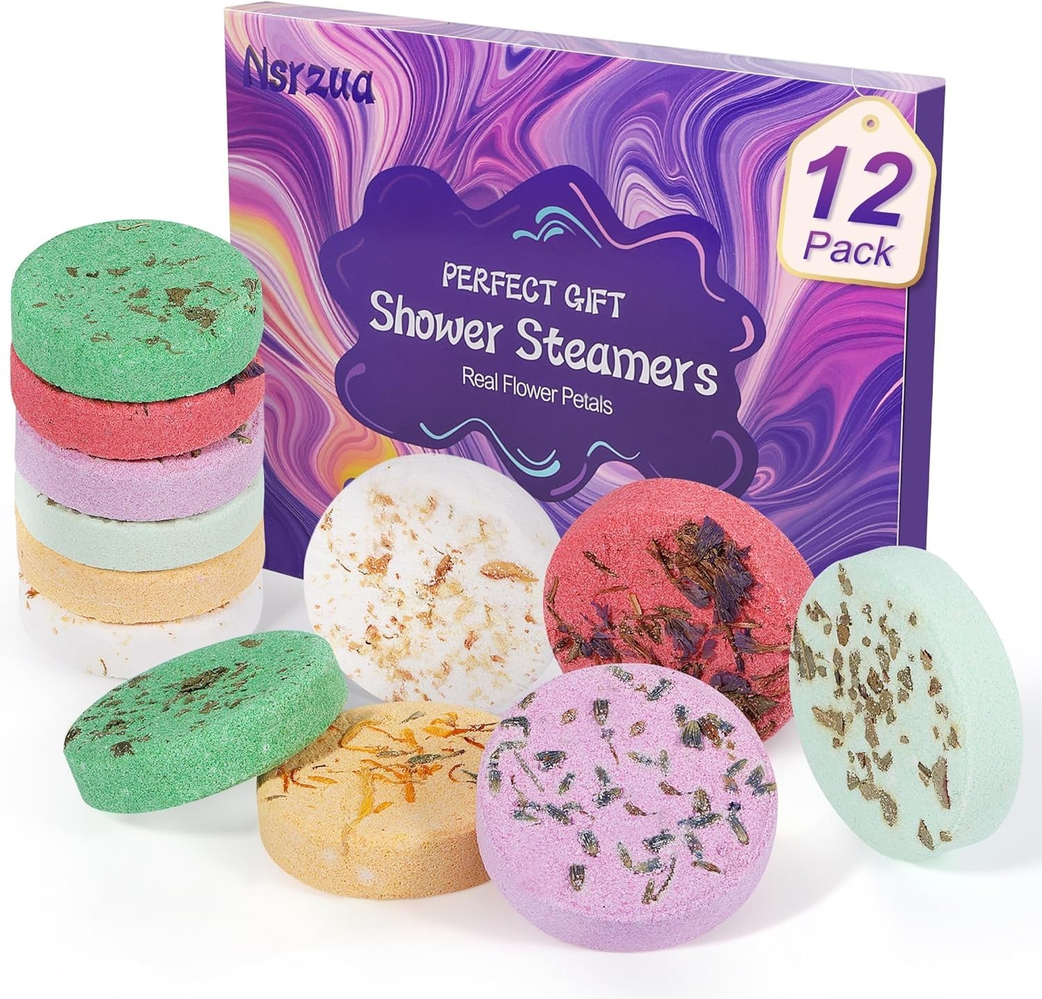 Shower Steamers Aromatherapy Birthday Gifts for Women-12 Pack Mothers Day Gifts,