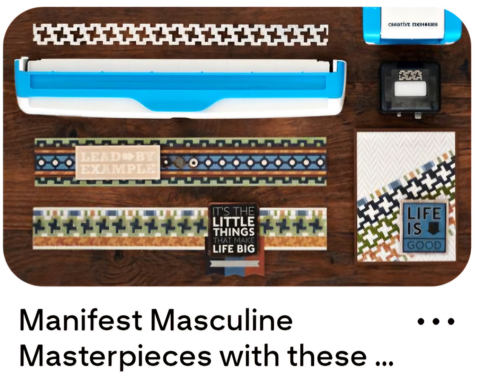 Creative Memories Timeless Tweed Chain Border Maker Cartridge