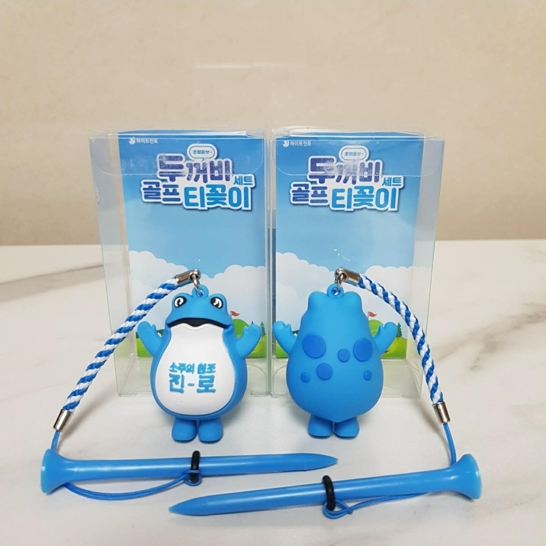 Korean Hite Jinro Frog Toad Golf Tee Holder Toy Figure