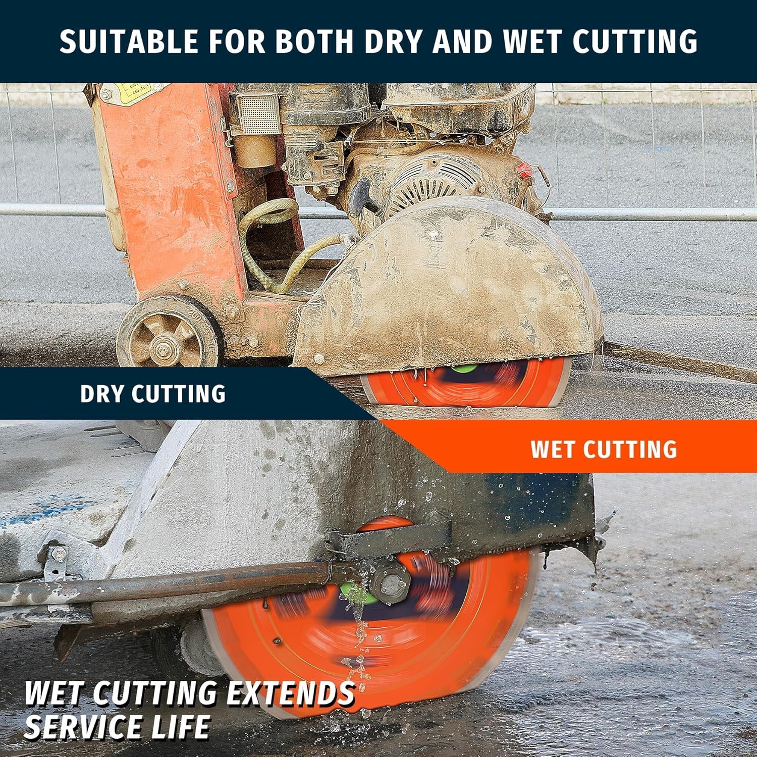Precision 14 Inch Diamond Cutting Blade - Thin 3.55mm Design for Tough Materials