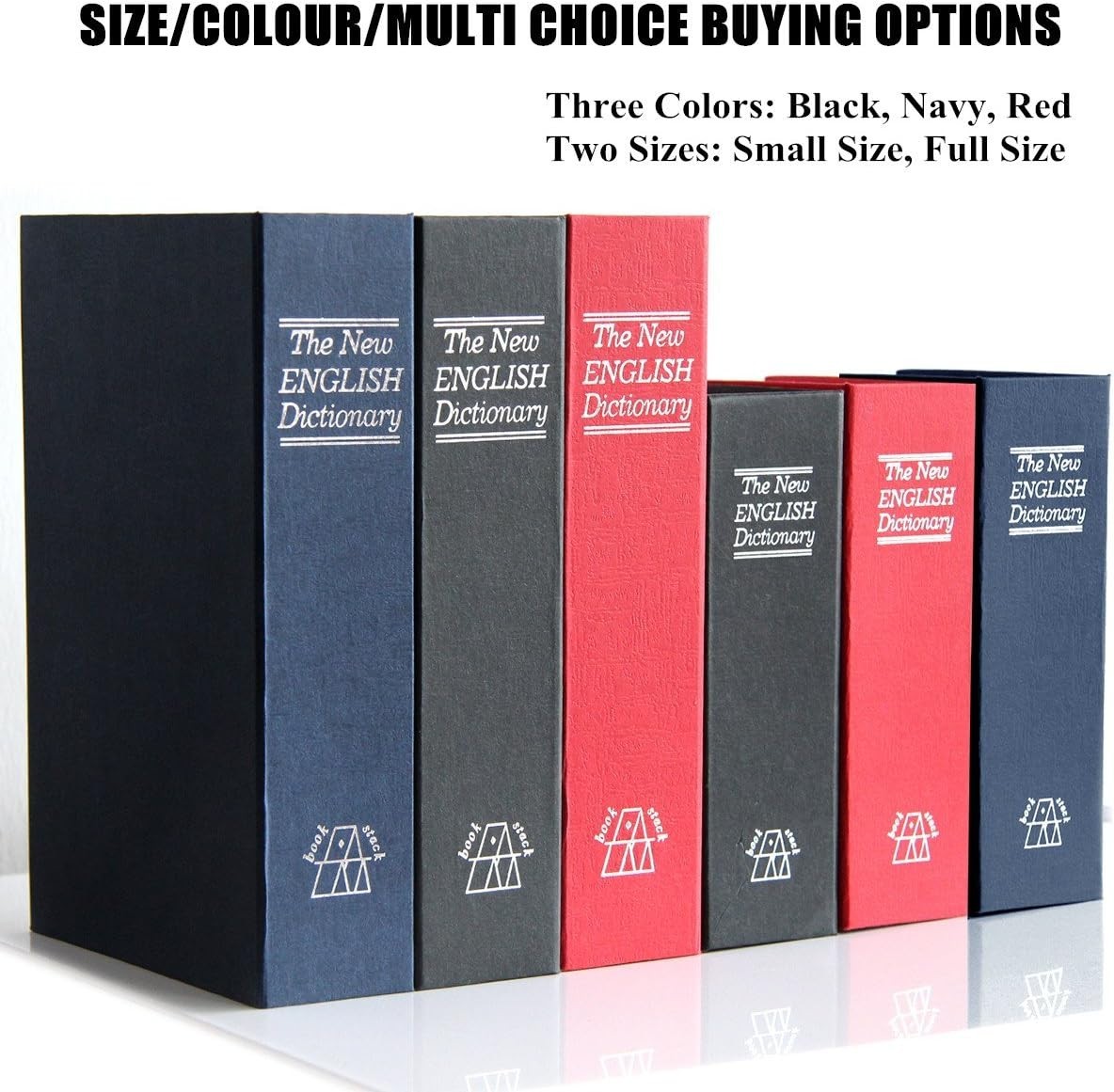 Small Metal Book Safe with Combination Lock - Secure Your Valuables Elegantly