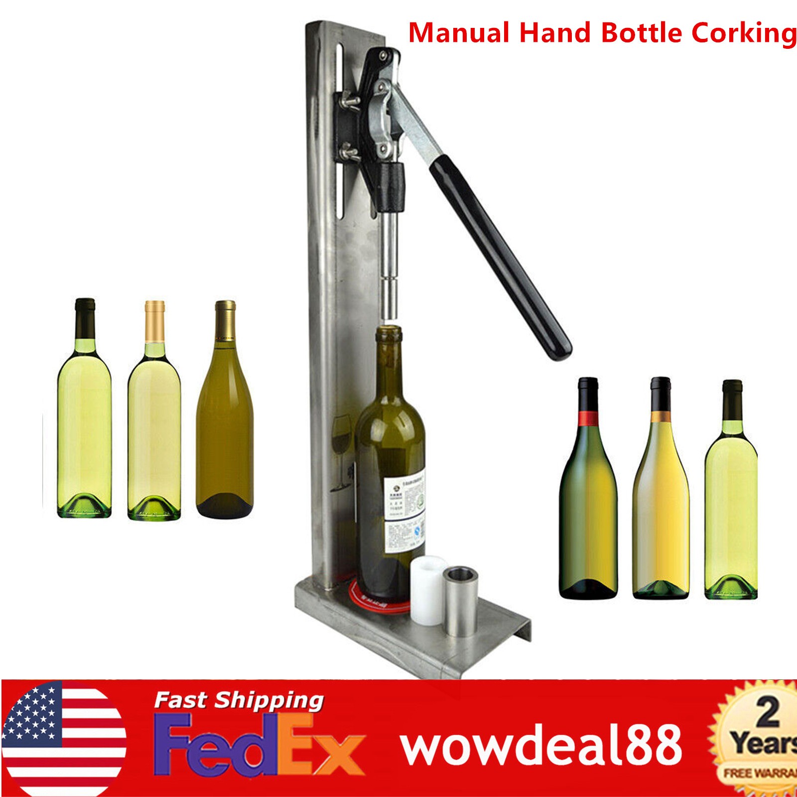 Corker POM Manual Wine Corking Inserting Bottle Stopper Hand Pressure Corks TOP