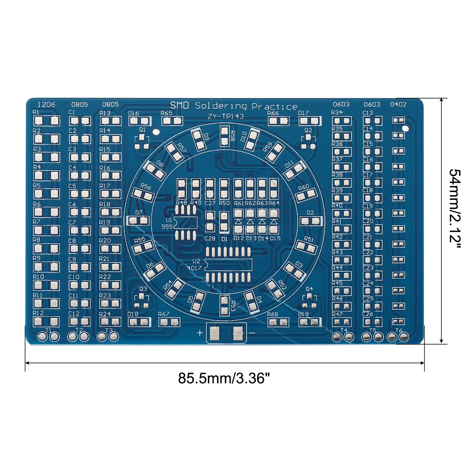 Soldering Practice Board, 2 Set Electronics Kit Prototype PCB Board DIY Circuit