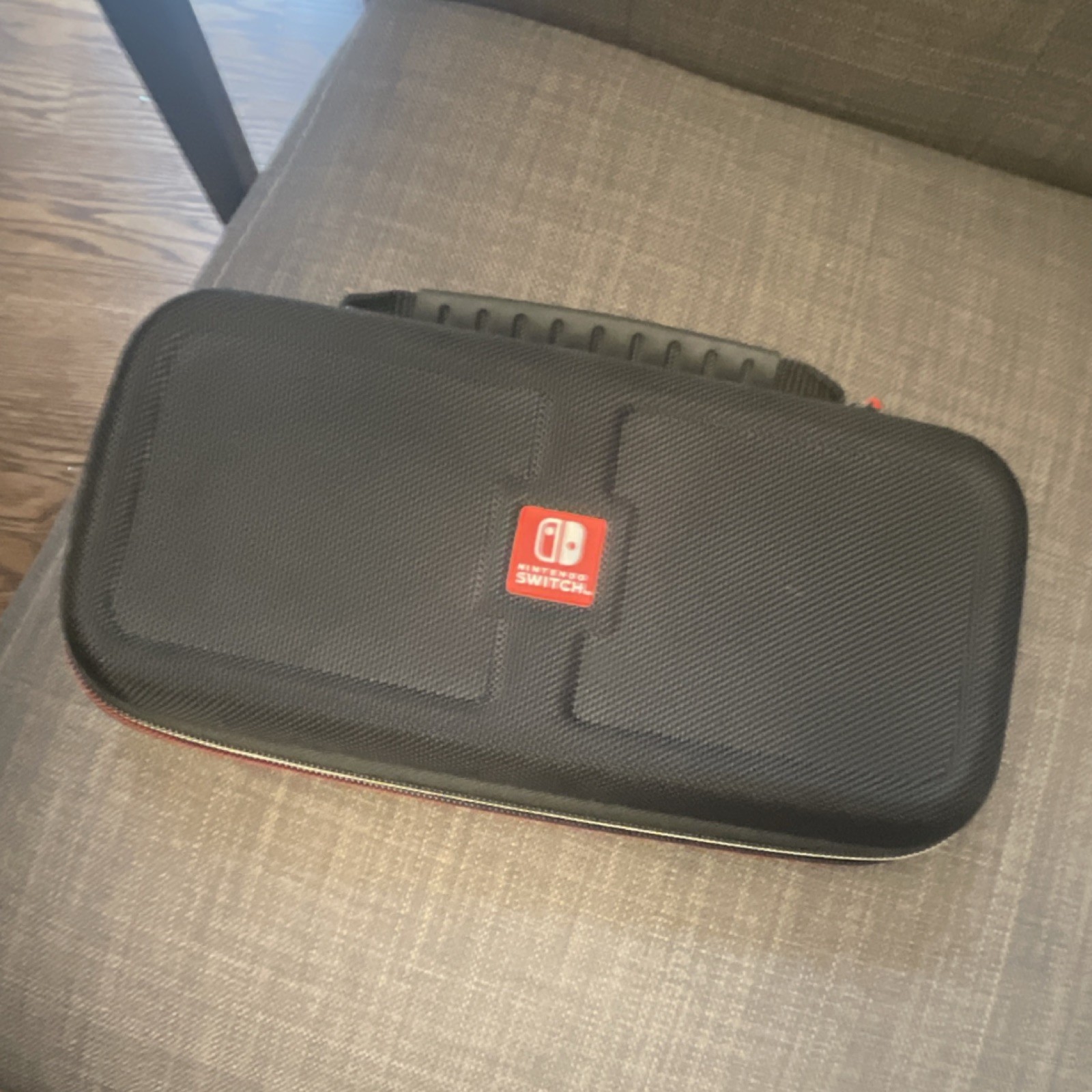 Nintendo Hard Shell Carrying Case Black Red for Switch Console & Games