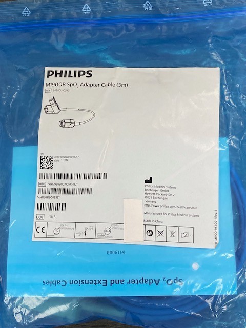 Philips M1900B SpO2 Adapter Cable 3m, 989803105451