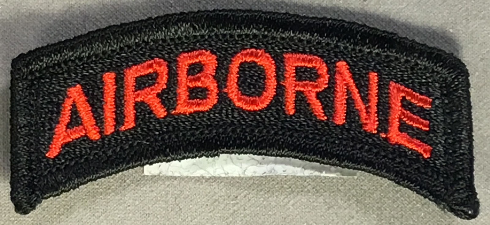 Army Airborne red over black licensed patch