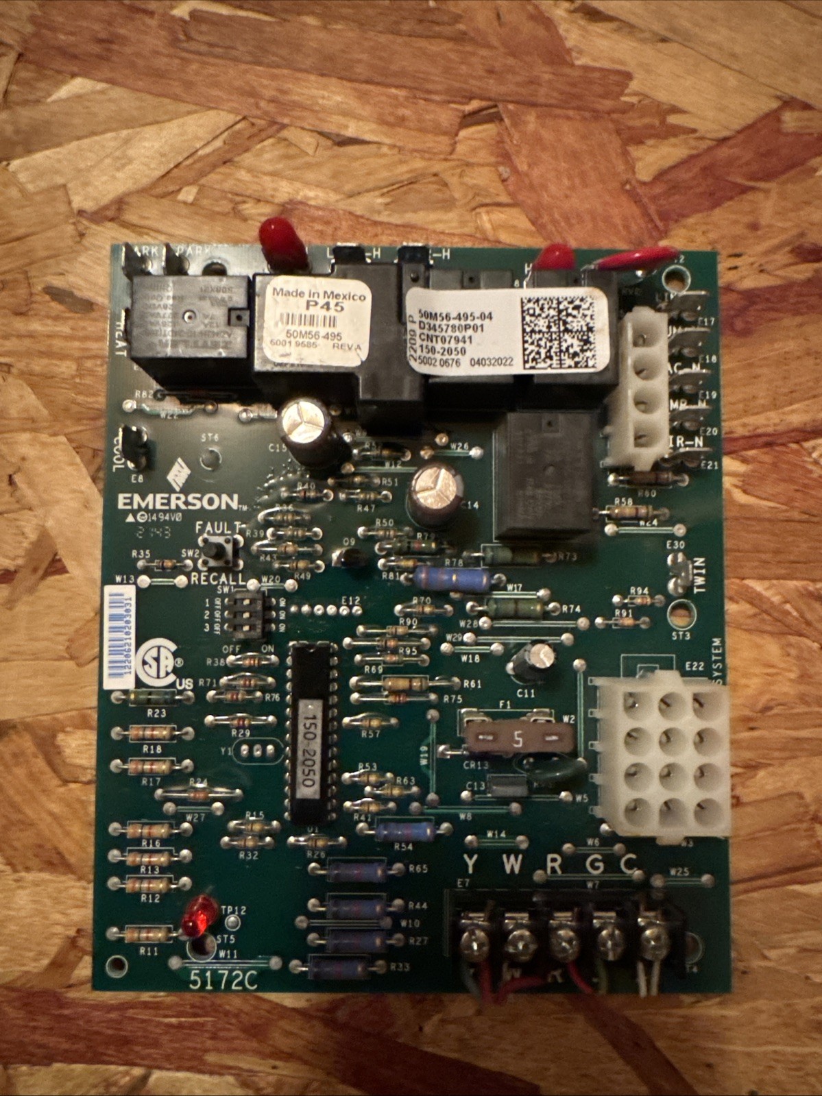 Trane Emerson D345780P01 Furnace Control Board 50M56-495-04 CNT07941 Item #11