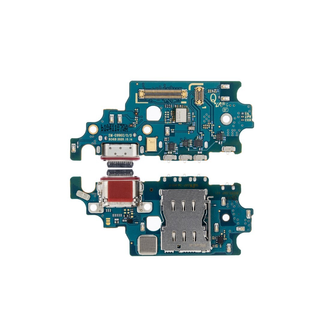 Charging Port Flex Cable Sim Reader Mic for Samsung Galaxy S21+ S21 Plus G996U