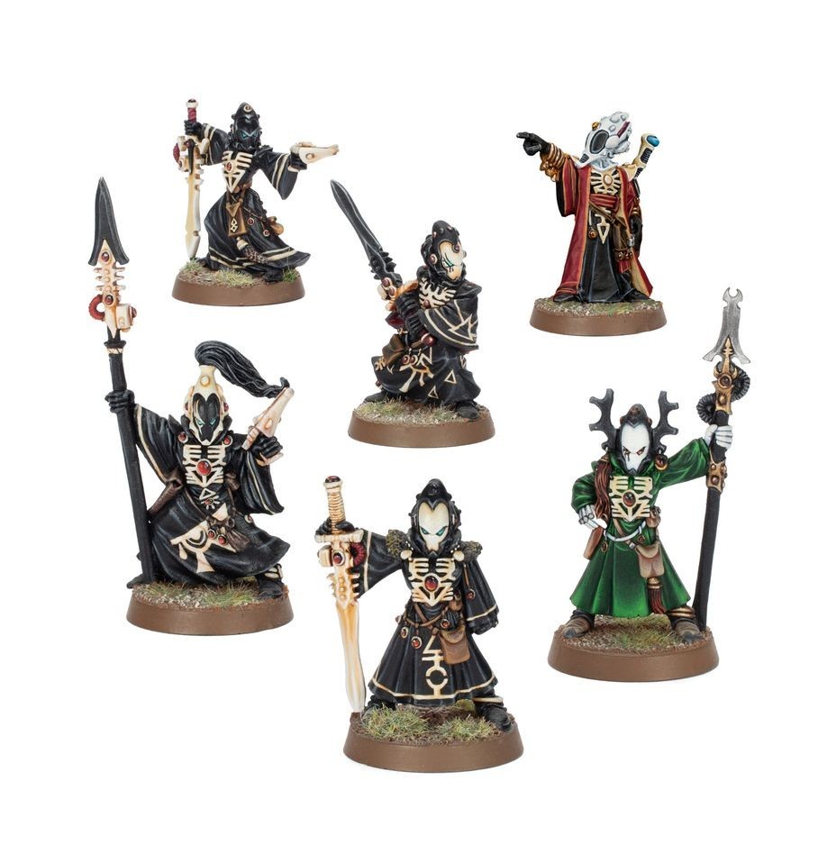 40K Aeldari: Farseer and Warlocks Seer Council MTO 2025 Eldar Psykers