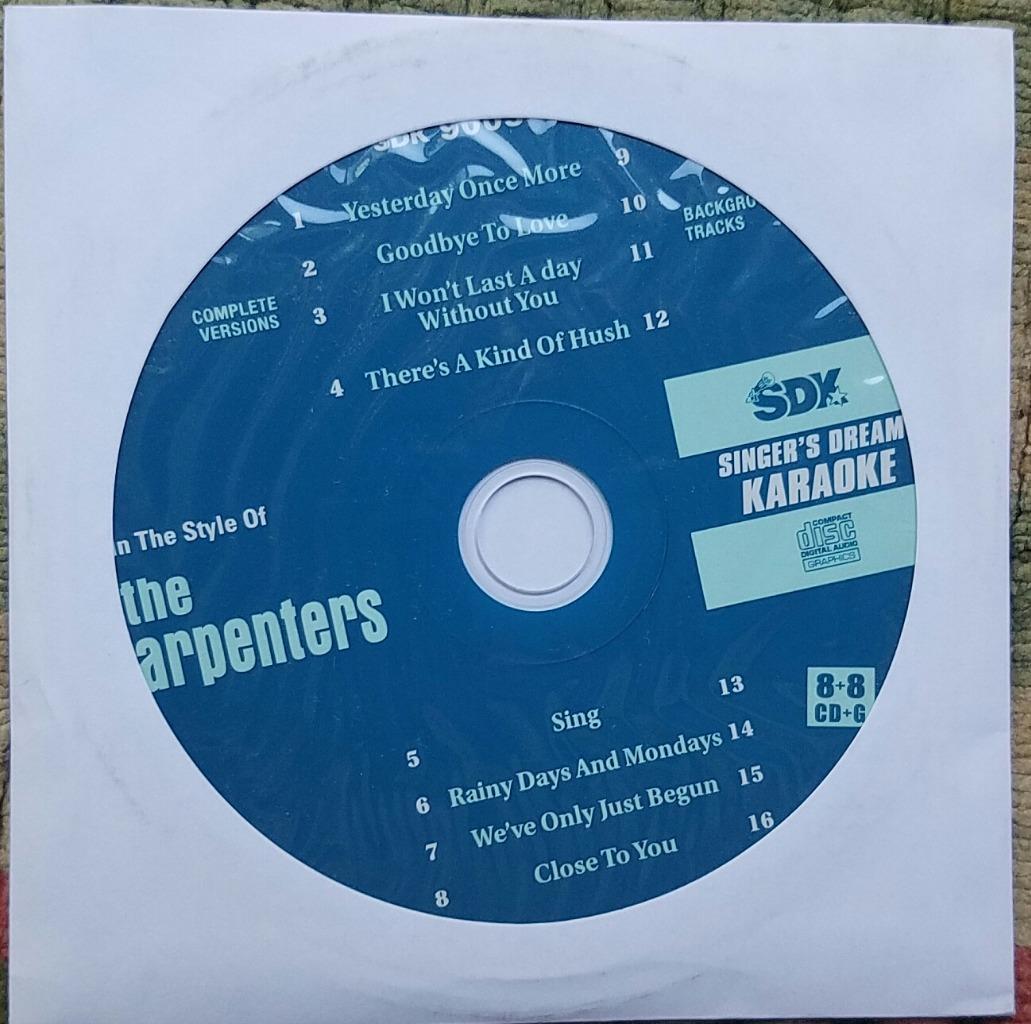 THE CARPENTERS KARAOKE DISC OLDIES CDGM CD+G MULTIPLEX 8+8 - SDK9003