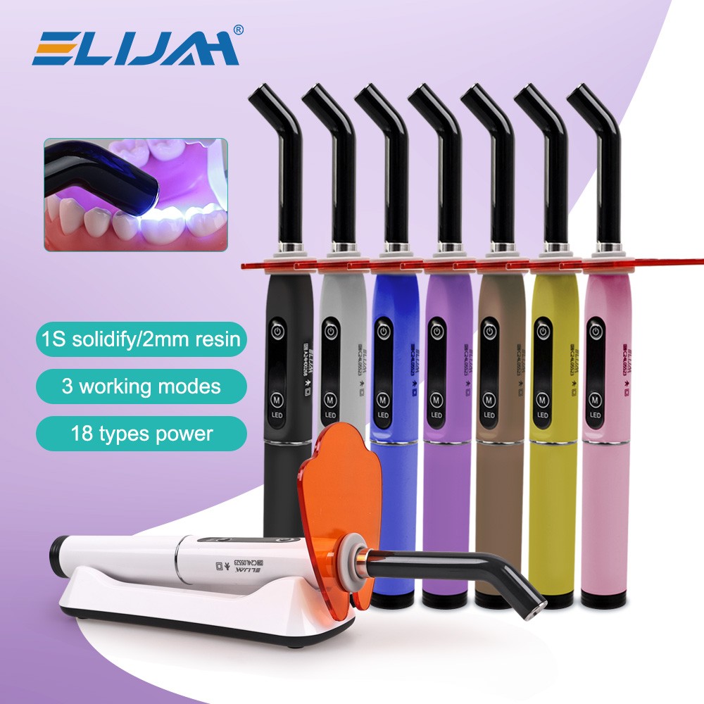 Wireless Dental Light Curing Machine 1s/2mm Resin Curing Light 800-2400mW/cm² US