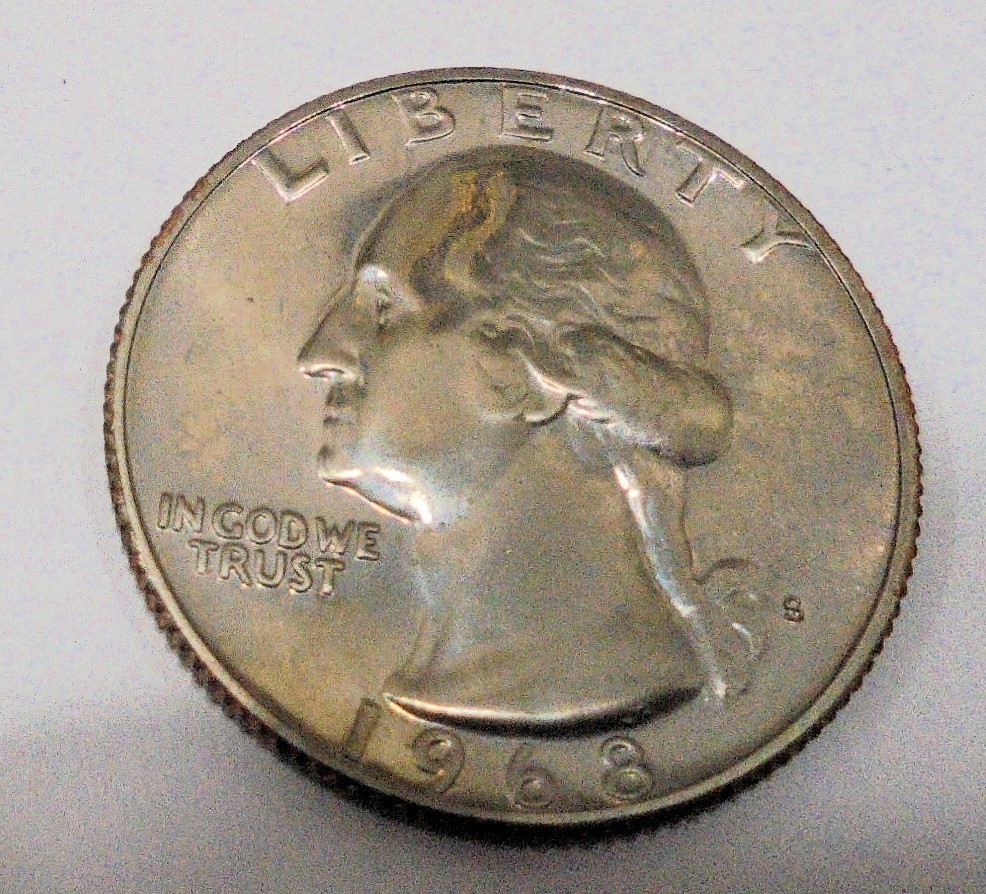 1968 Proof Washington Quarter LOOKS CLOUDY