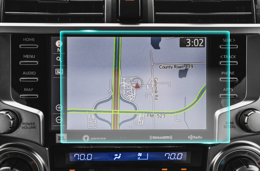 Crystal Clear Screen Protector for 2024 Toyota 4Runner 8in Vehicle Navigation