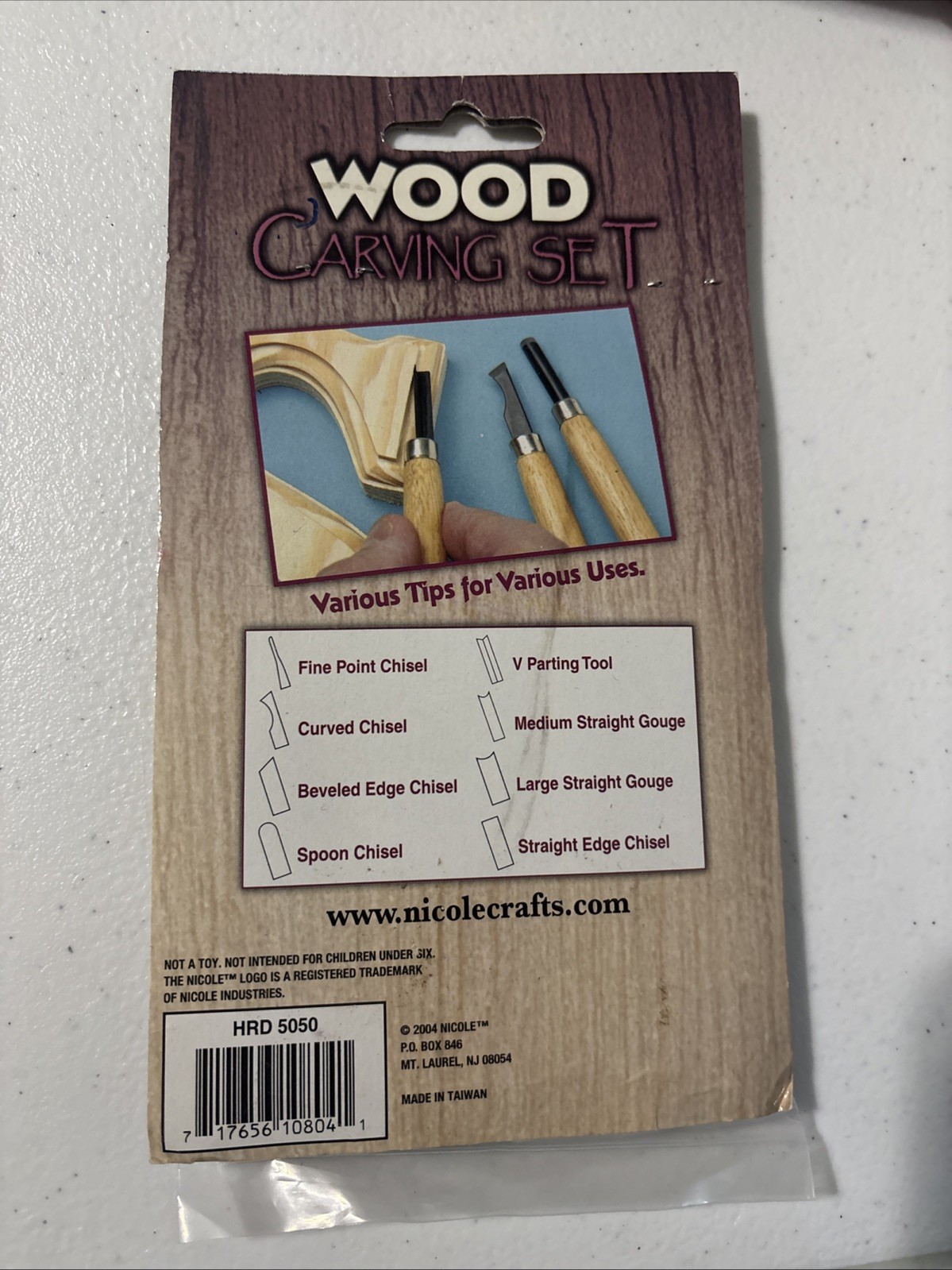 Nicole Wood Carving Kit 8 Piece