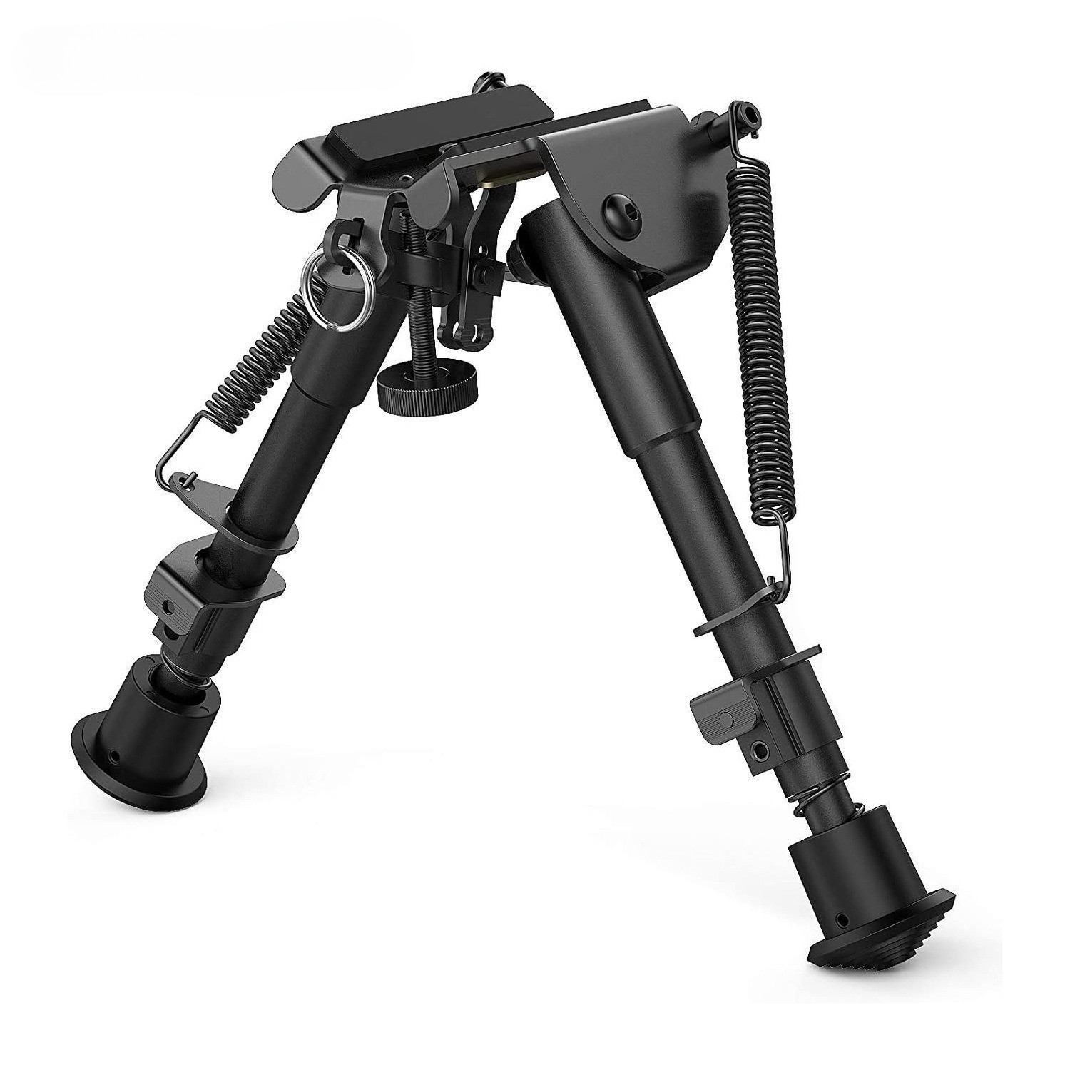 6-9 Inch Harris Style Full Metal Rifle Adjustable Bipods with Mlok Adapter Mount