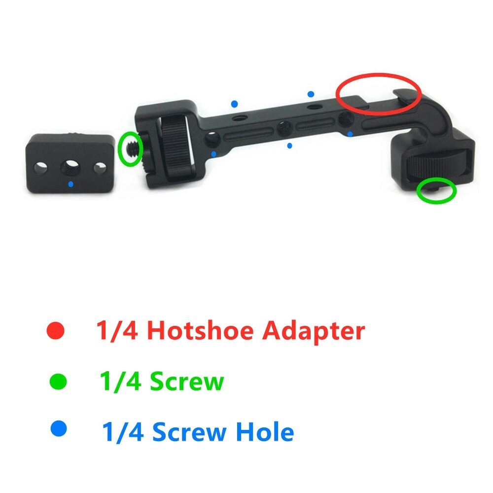 Monitor Mount Rotatable Magic Arm Cold Shoe Mount for DJI Ronin S SC Mic Light