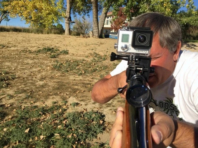 GoPro Shotgun Mount, Low Profile does not obstruct ShotGun rib or aiming view