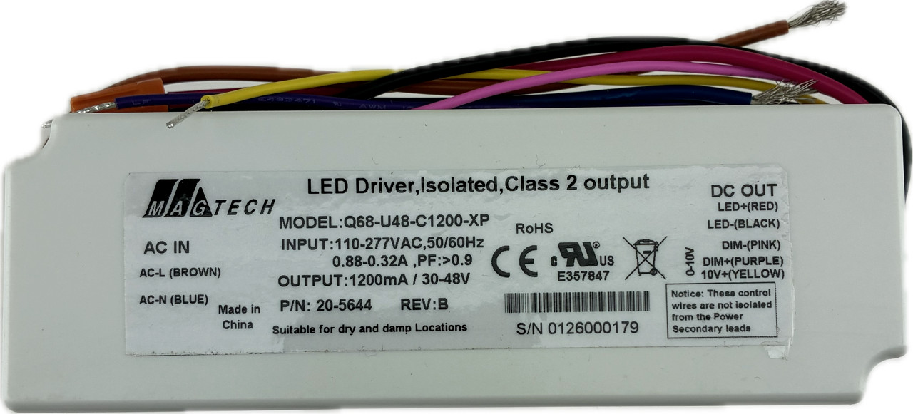 REPLACEMEN FOR Q68-U48-C1200-XP LED DRIVER