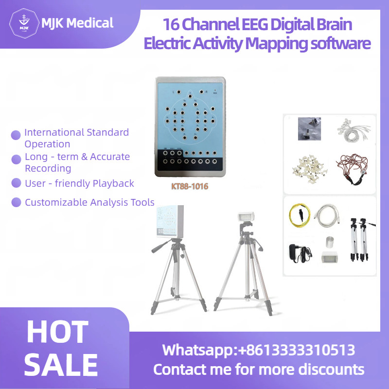 CONTEC 16 Channel EEG Digital Brain Electric Activity Mapping software KT88-1016