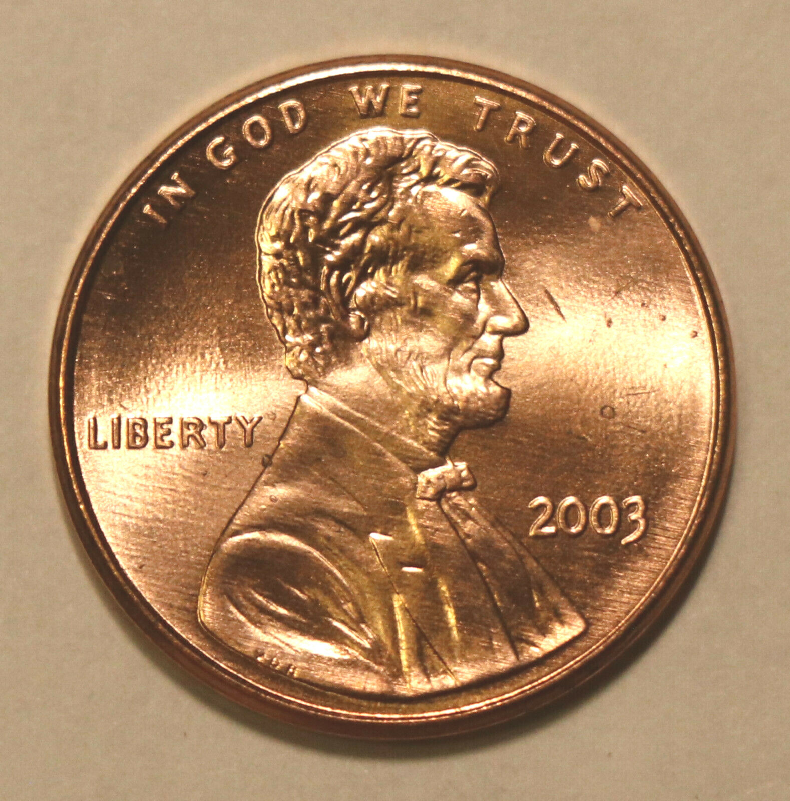 2003 Lincoln Memorial Cents  BU