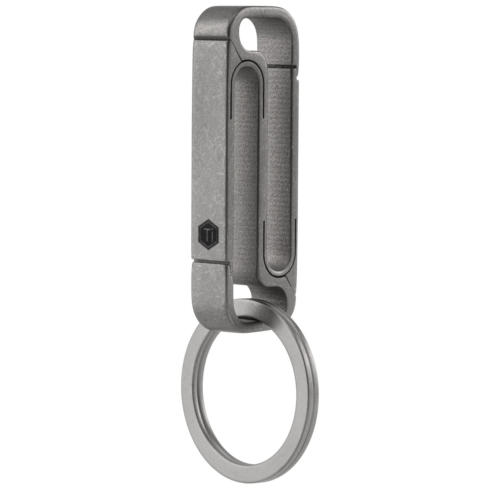 KeyUnity Titanium Key Holder Belt Clip, Double Side Carabiner Keychain For Men