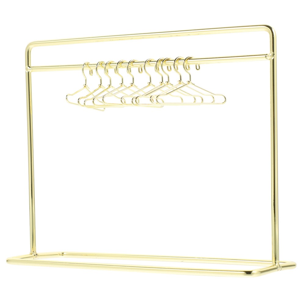 18 Inch Doll Garment Rack Mini Dollhouse Clothes Toy Miniature Hanger