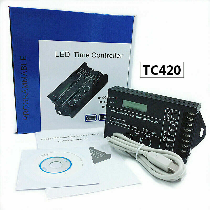 DC12-24V TC420/TC421 WiFi Time programmable LED controller Dimmer RGB for strip