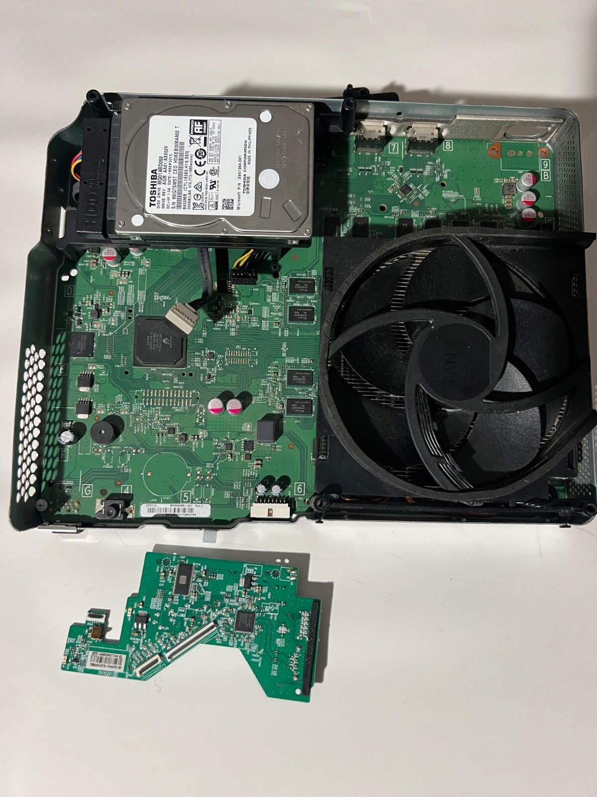 Microsoft Xbox One S Motherboard 1TB HDD and disc drive PCB and Fan Tested