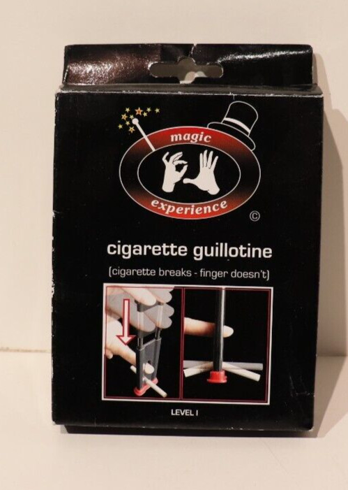Cigarette Guillotine cigarette breaks finger dosent  vintage magic NOS