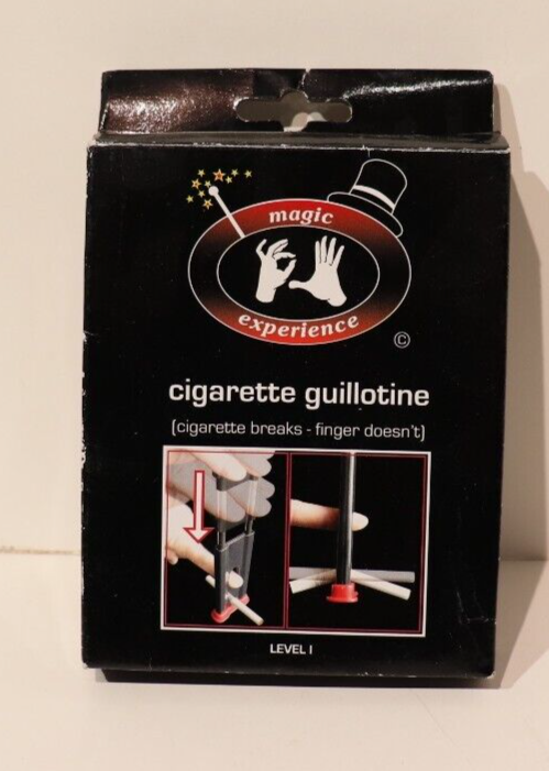 Cigarette Guillotine cigarette breaks finger dosent vintage magic NOS