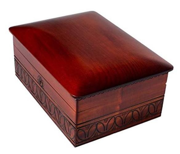 Polish Heritage Handmade Extra-Large Elegant Slightly Rounded 10 1/2" Wooden