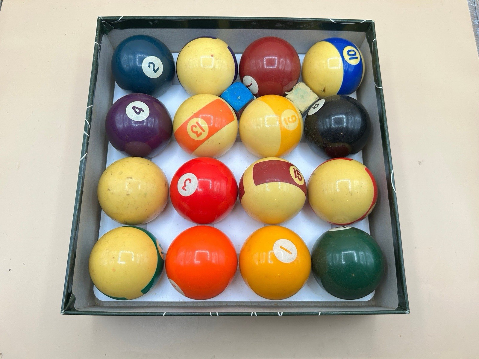 Aramith Continental Pool Balls Set Belgian  Billiards Vintage Gift Original Box