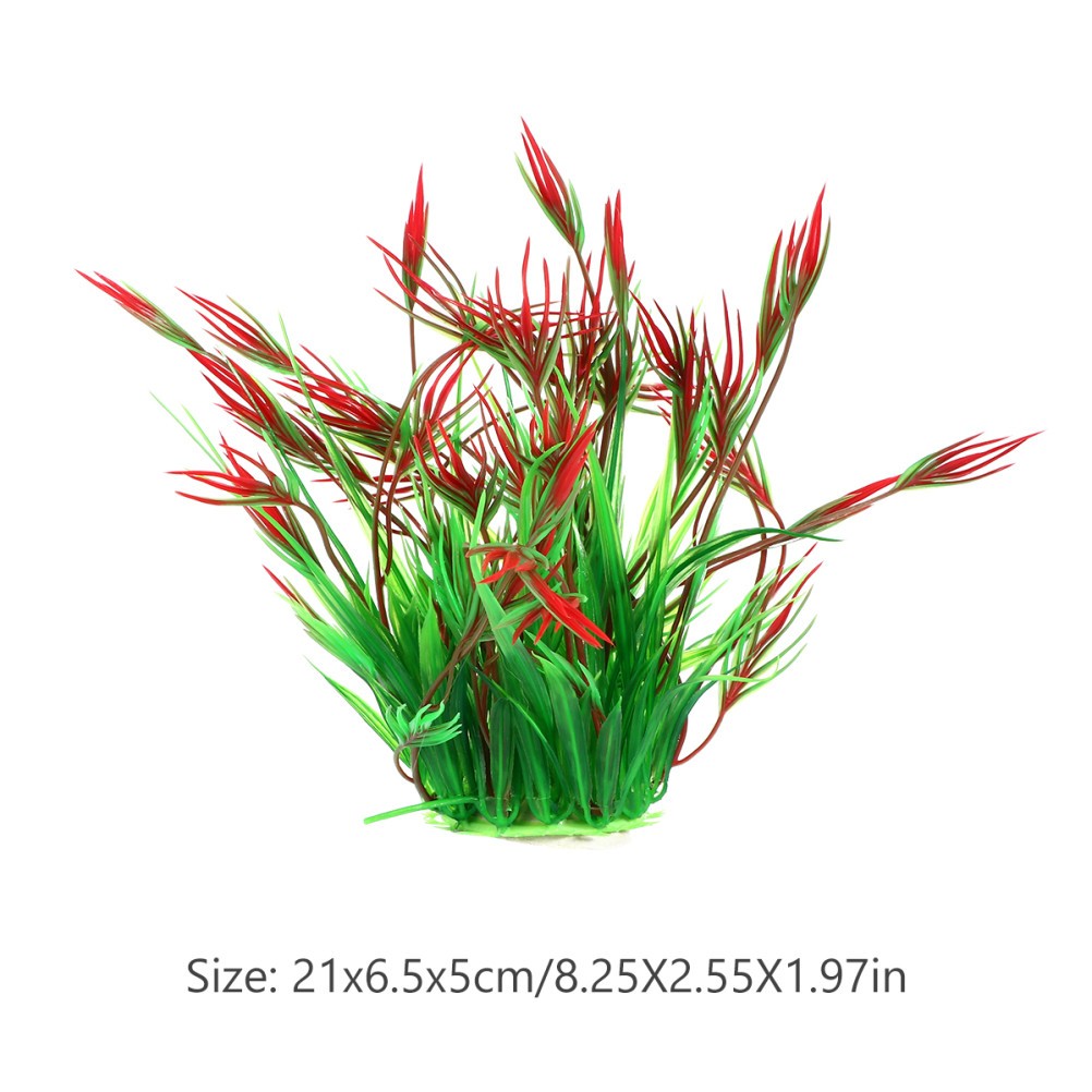 2 Pcs Tank Landscape Grass Artificial Plants for Aquarium Aquatic Fake
