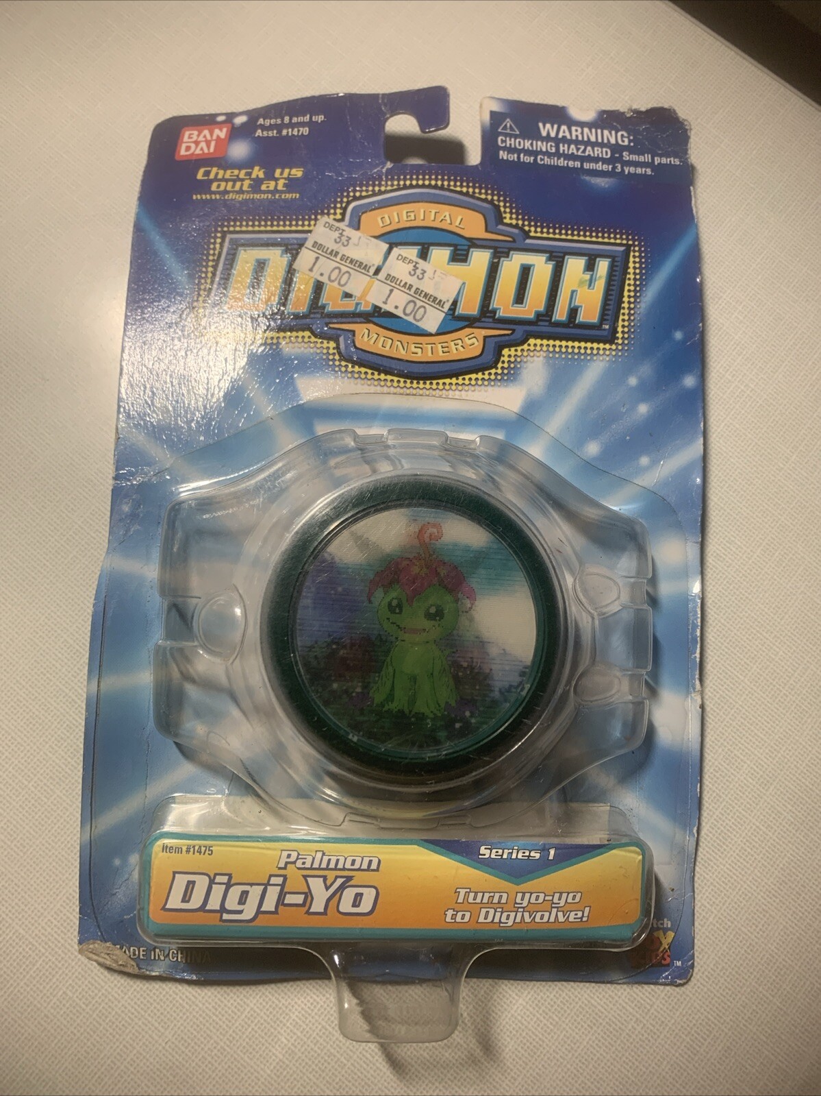 BAN DAI DIGIMON  PALMON DIGI - YO SERIES 1 NEW IN PACKAGE