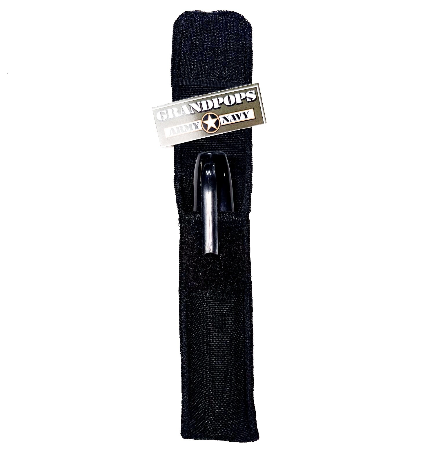TACTICAL MINI MAGLITE BLACK QUICK RELEASE NYLON MARKER / FLASHLIGHT BELT HOLDER