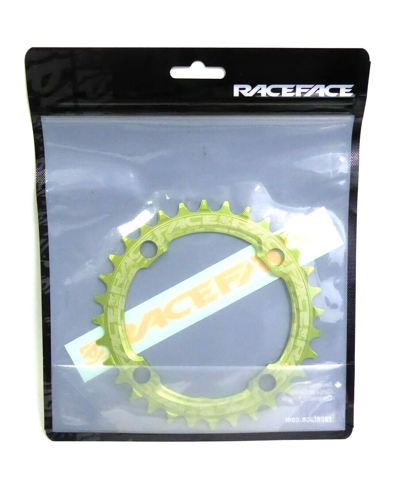 RaceFace Narrow Wide Chainring: 104mm BCD, 32t, Green