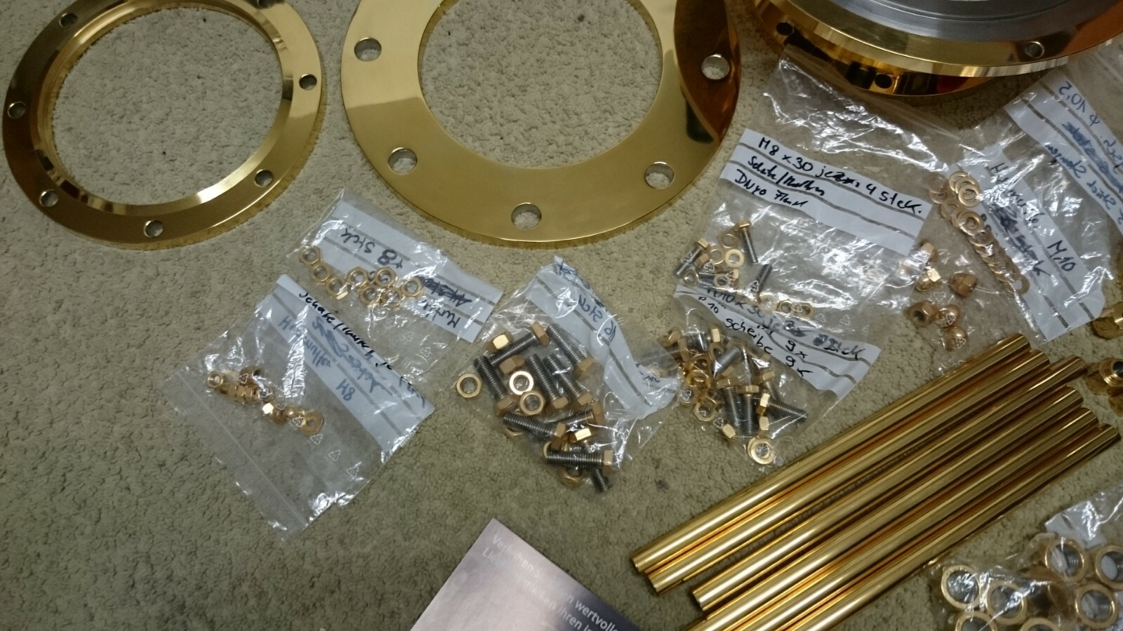 Small electroplating tampon electroplating gilding - complete set accessories for gilding