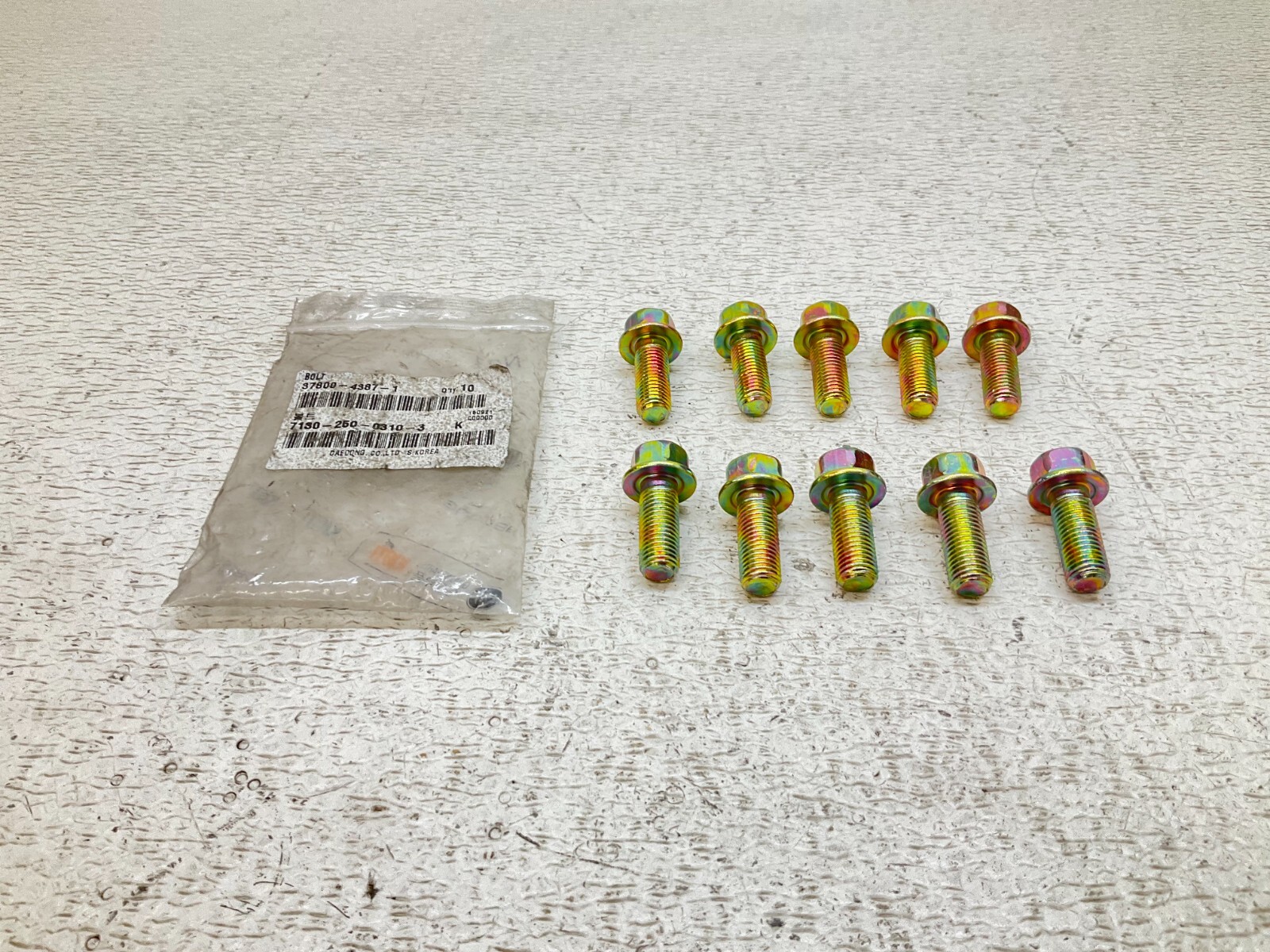 Daedong Kioti 37800-4387-1 Bolt 3780043871 37800 Bag of 10 New (TSC)