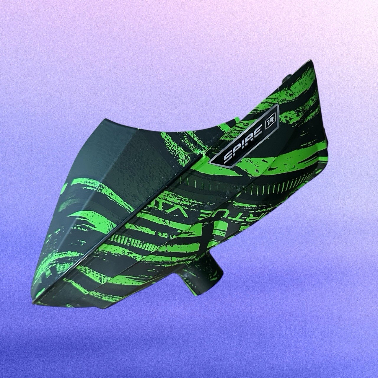 Virtue Spire IR Electronic Paintball Loader Graphic Lime Bottom Shell