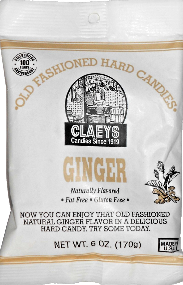 Claeys Old Fashioned Hard Candies Sanded Ginger Flavor 1 6oz Bag 170g