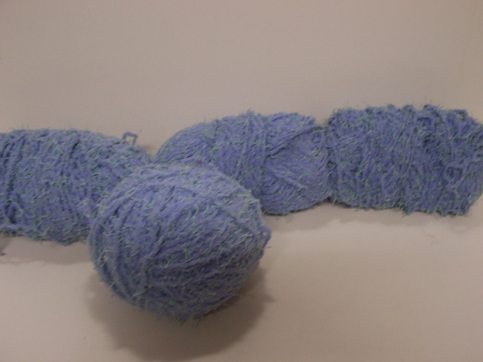 Lot of 4 Purple & green Yarn Skeins Super Bulky Multi colors  Lion Brand NB-1