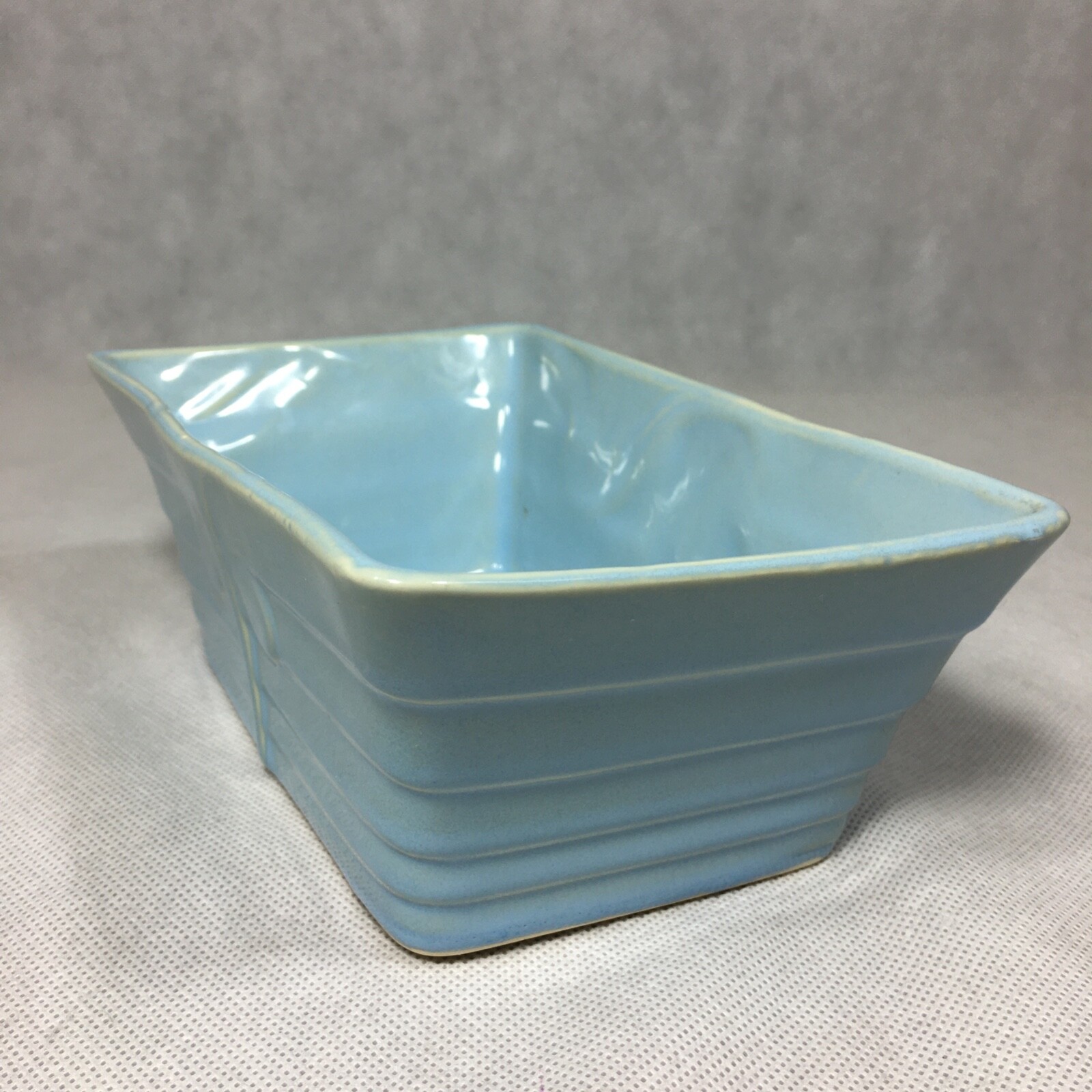Ceramic Blue Rectangle Planter 8.25"