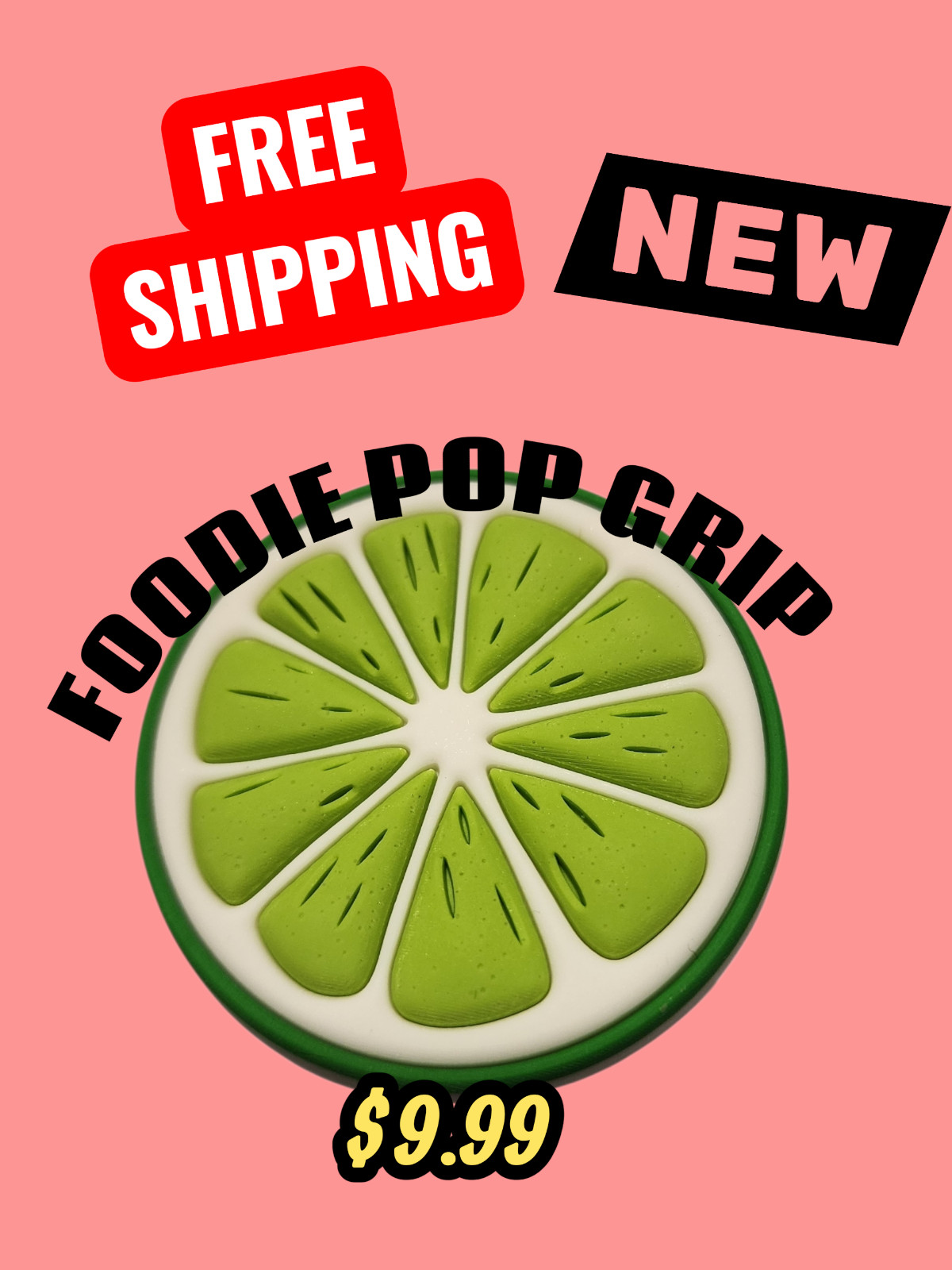 LIME FOODIE POP GRIP! FOR EVERYONE WHO LIKES LIMES!