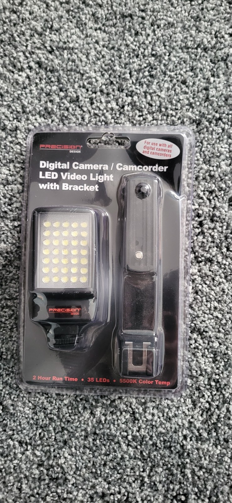 led lamp light for video camera universal fit with bracket New in box