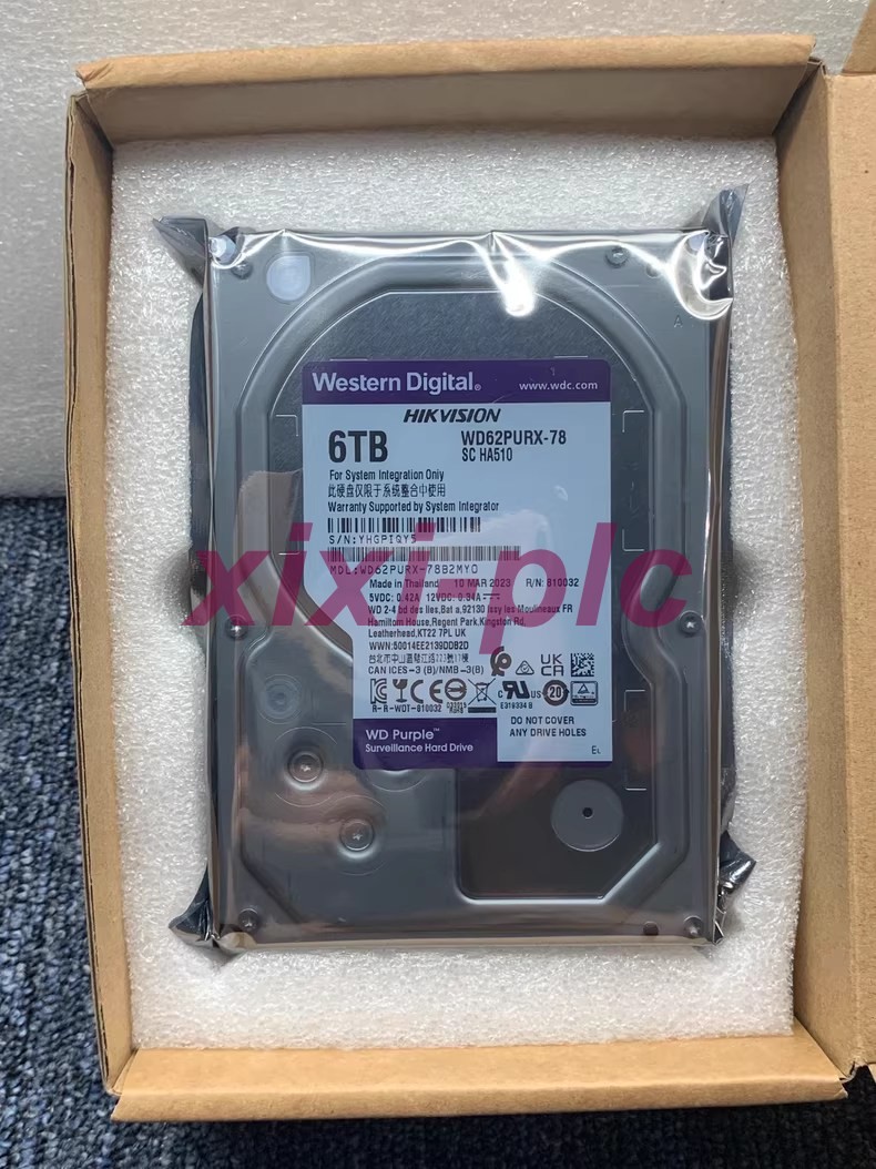 1PCS  NEW  WD  WD62PURX-78  6T monitoring purple disk  DHL shippingUPS