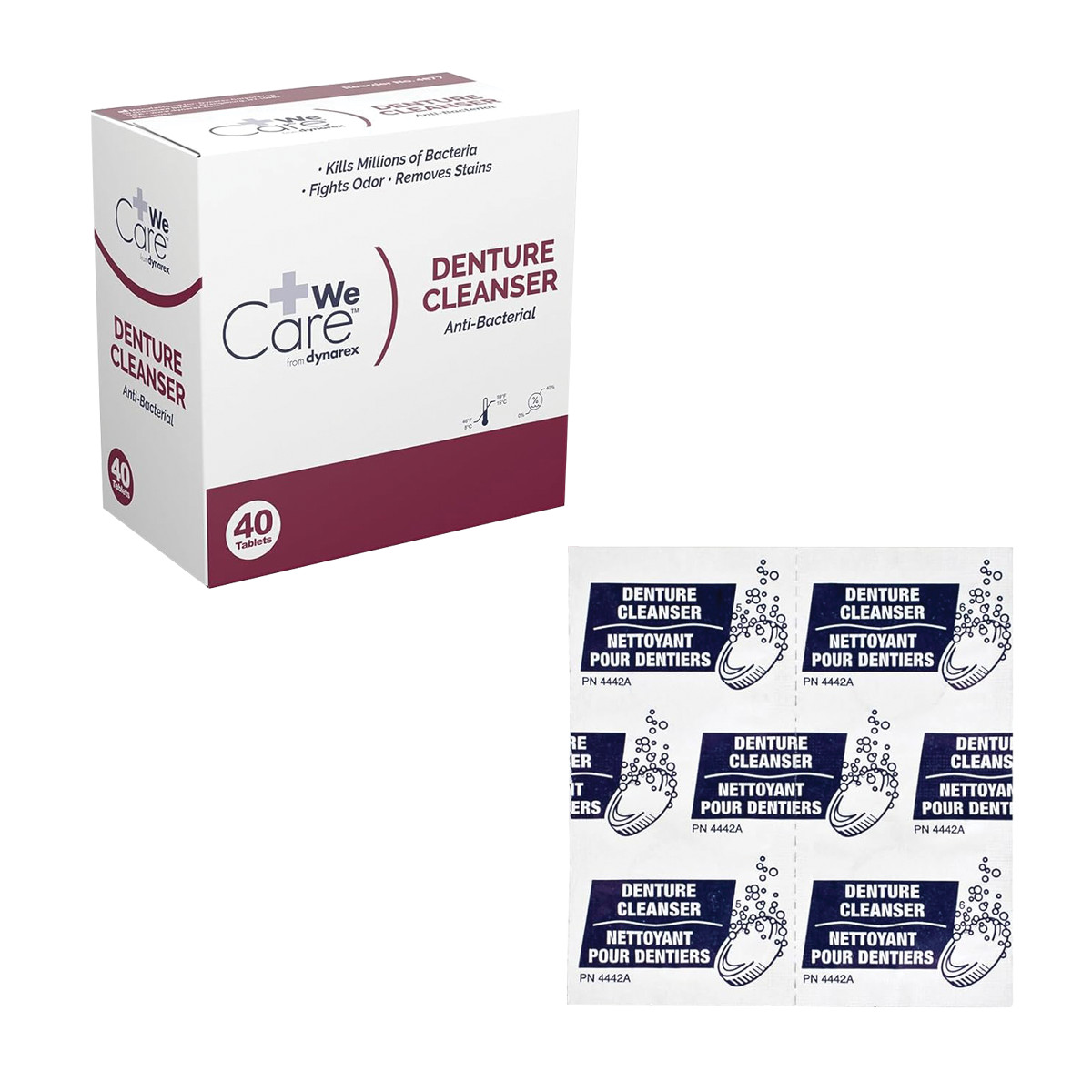 Dynarex Denture Cleaning Tablets (Pkg. 40)