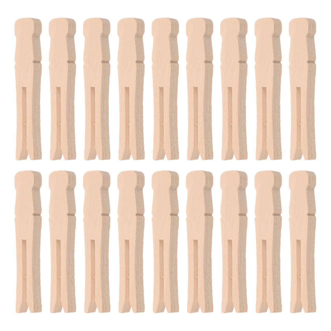 100pcs Multipurpose Wooden Clothespins for Crafts and Laundry Windproof Cloth...