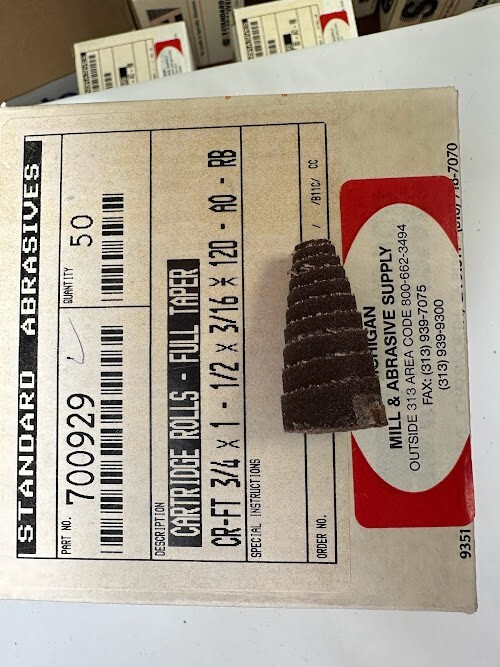 STANDARD ABRASIVE 700929 CR-FT 3/4"X1-1/2"X3/16" 120 GRIT AO-RB BOX OF 50