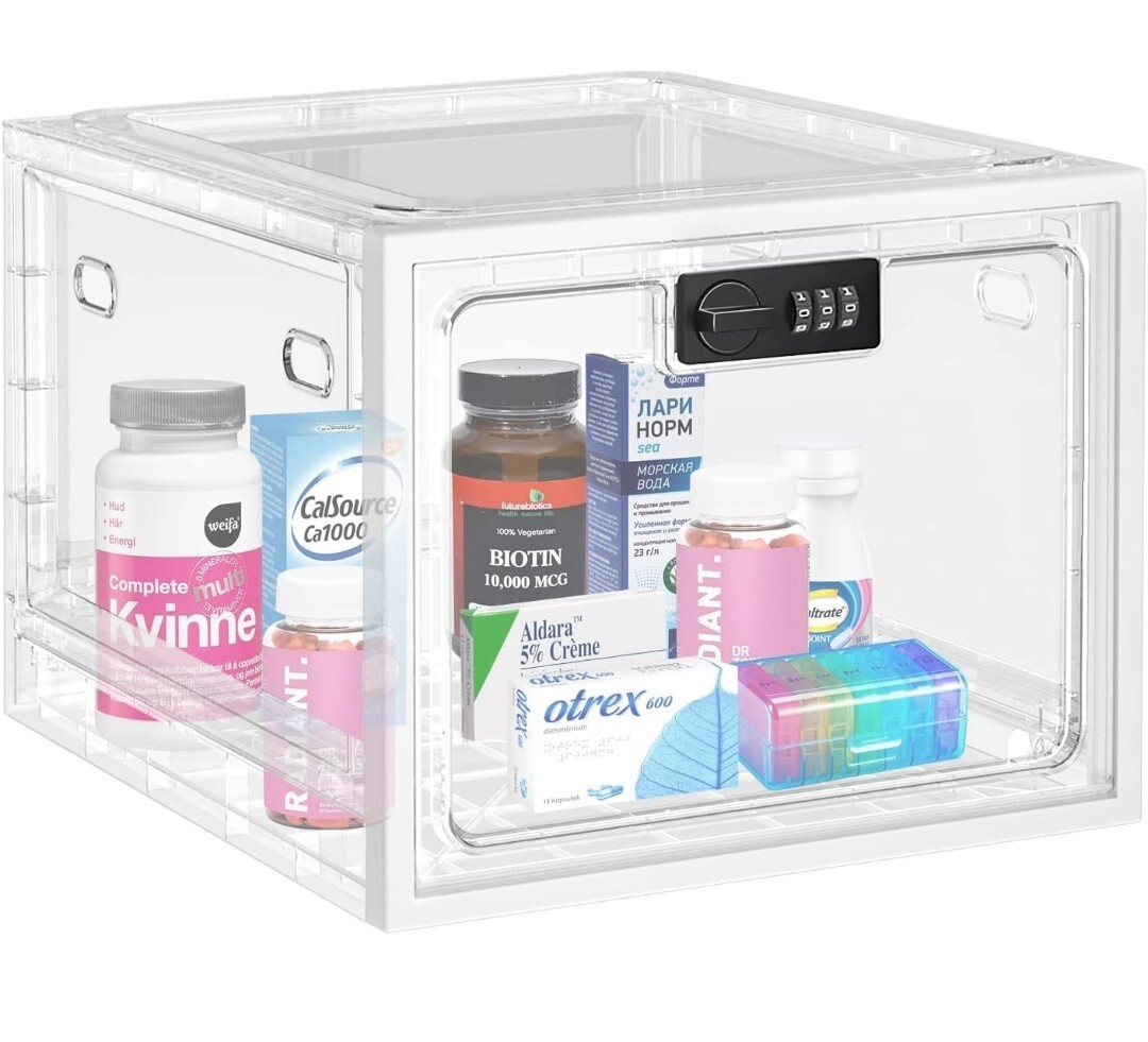 Storage Lock Box For Safe Medicine Food Snack Shoes Box Home School Office