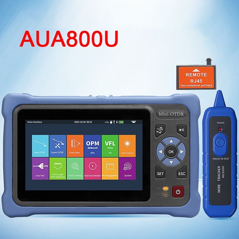 AUA800U UPC Port Multifunctional Mini Optical Time Domain Reflectometer 100KM ot